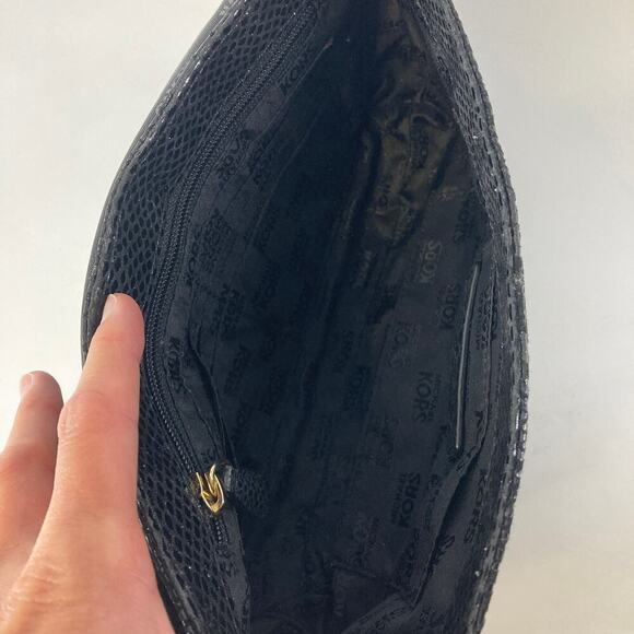 Michael Kors small black animal print womens shoulder bag - Picture 10 of 11